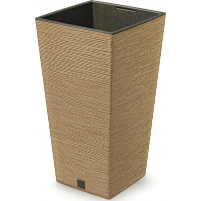 Prosperplast Květináč 24 x 24 x 45 cm plast béžový
