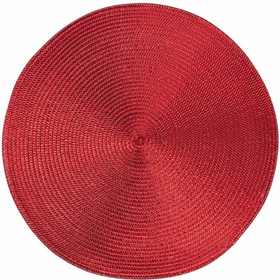 MagicHome Podložka pod tanier okrúhla 38cm červená