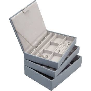 Stackers Ковчеже за бижута Stackers тройно cлassic сивкавосиньо (73773)