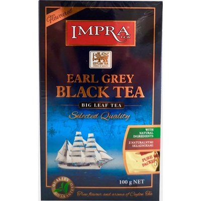 Čierny listový čaj Impra Tea Earl Grey 100 g