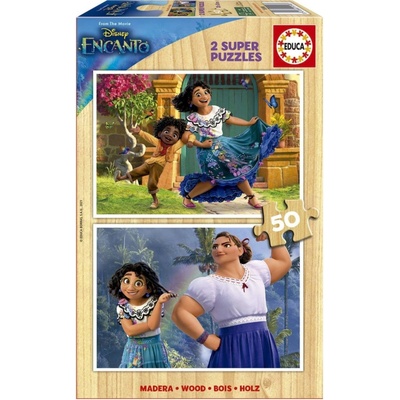 Educa Drevene Encanto Disney EDU19198 2 x 50 dílků