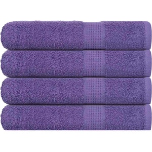 vidaXL Кърпи за сауна FROGN 4 бр. лилави 80x200 см 360 г/м2 (136888)
