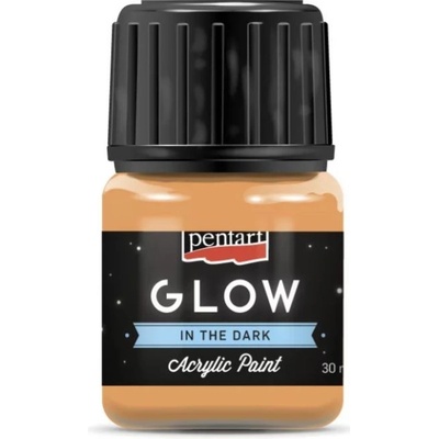 Pentart akrylová farba svietiaca v tme oranžová 30 ml