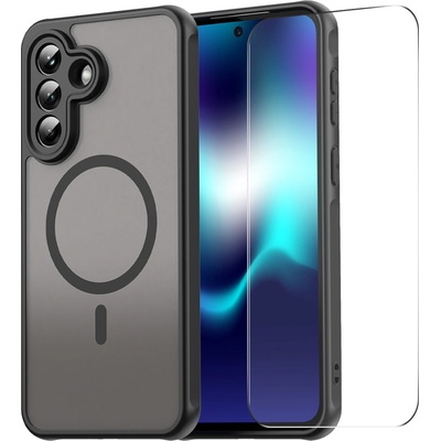 Samsung ENKAY HAT PRINCE Магнитен Калъф за Samsung Galaxy A37 5G - PC+TPU, Матов, 9H стъкло, 4 цвята