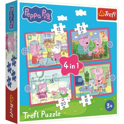 TREFL Prasátko Peppa Dobrodružství 4v1 35,48,54,70 dílků