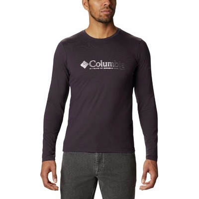 Columbia Lookout Point LS Graphic Tee dark purple omn