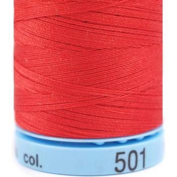 Bavlnené nite 400 m etiketné č.50 Triana Amann Farba: 0501 Aurora Red