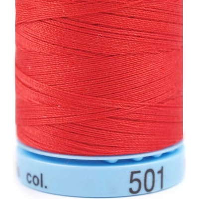Bavlnené nite 400 m etiketné č.50 Triana Amann Farba: 0501 Aurora Red
