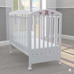 Bambino Casa Бебешко легло Bambino Casa - Bella, Bianco-Rosa (2515) - baby