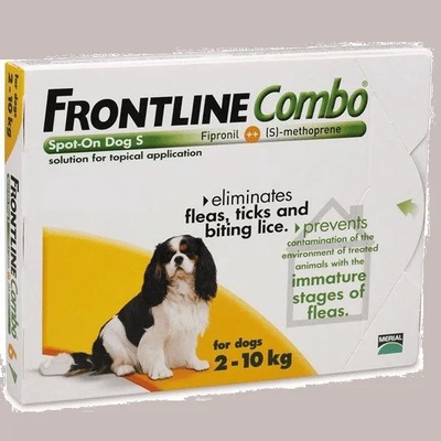 Merial Frontline Combo S spot on Фронтлайн Комбо за кучета от 2 до 10kg