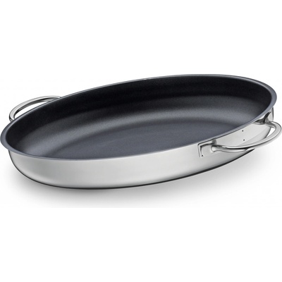 Küchenprofi COOK Oválná pánev na ryby 39x27x6 cm nerez/nepřilnavý povrch