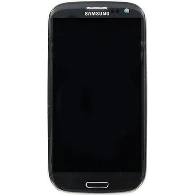 LCD Displej + Dotykové sklo + Přední kryt Samsung i9305 Galaxy S3 LTE Grey
