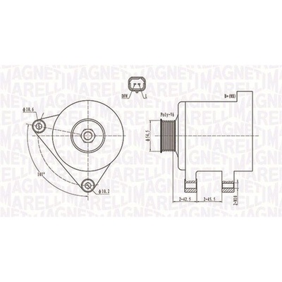 Generátor MAGNETI MARELLI 063731761010