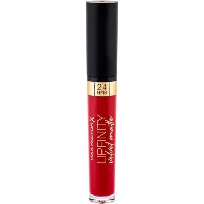 MAX Factor Lipfinity Velvet Matte 24HRS течно матиращо червило 3.5 ml нюанс 025 Red Luxury