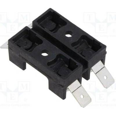 EATON/BUSSMANN BK-S-8202-2-R Zásuvka; 6,3x32mm; na panel; 20A; 300VAC; Póly: 2; 300VDC