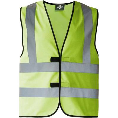 Korntex KXVR Hannover vesta so 4 reflexnými pruhmi zelená lime