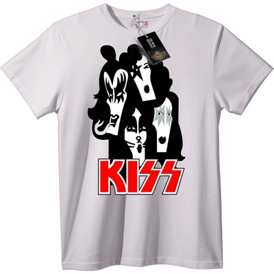 NOONEBRAND Тениска KISS Култови Лица - 6XL, Black
