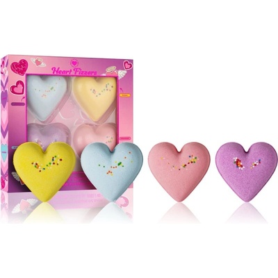 I Heart Revolution Fizzer Kit I Heart Revolution Heart Fizzer Kit Lavender bomba do kúpeľa 40 g + I Heart Revolution Heart Fizzer Kit Banana bomba do kúpeľa 40 g + I Heart Revolution Heart Fizzer Kit