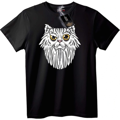 NOONEBRAND Тениска Мистична котка - XS, Black