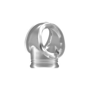 SHOTS TOYS Sono No. 48 Прозрачен ерекционен пръстен и пристягаща лента за тестиси - еластичен пръстен за пенис и тестиси (P26157)
