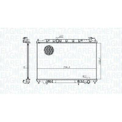 Chladič, chlazení motoru MAGNETI MARELLI 350213179200