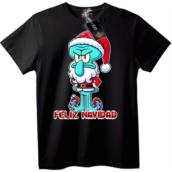NOONEBRAND Коледна тениска Squidward - M, White