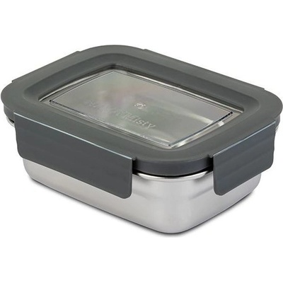 Nava Dóza na potraviny Misty nerez víko okénko plast 0,4 l 14,5 x 11 x 5 cm