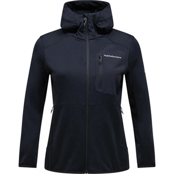 Peak Performance Дамско поларено яке Peak Performance Women's Utility Light Zip Hood Fleece jacket - Black (105-6034-0113)