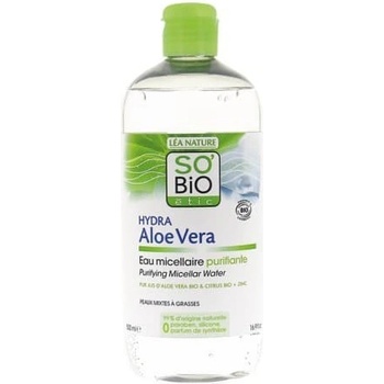 SO´BIO Bio micelární voda čistící aloe vera 500 ml