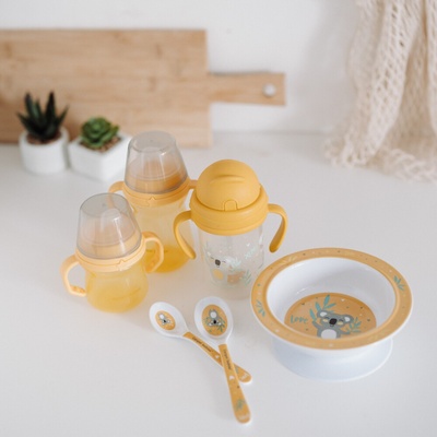 Canpol Babies nevylievací hrnček s mäkkým náustkom žltý 250 ml