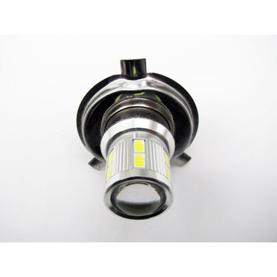 Диодна крушка h4 с 16 диода и лупа (led16smdh4)