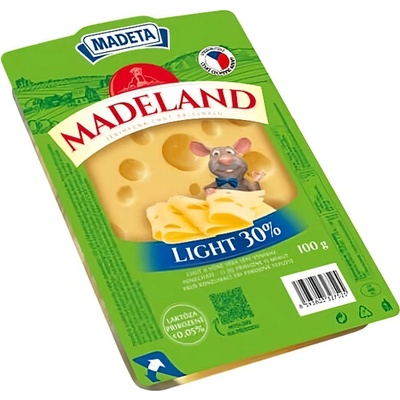 Madeta Madeland Light 30% sýr holandského typu 100 g