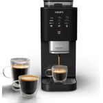 Krups Coffee Crush Extra Coffee Machine, only 15 cm wide, Black - SA4028E0 (SA4028E0) Електрически кани