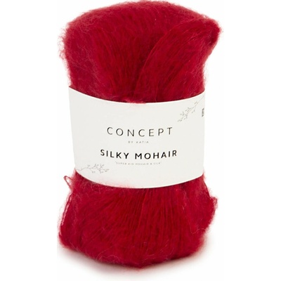 SILKY MOHAIR Katia Farby SILKY MOHAIR: 112 karmínová červená