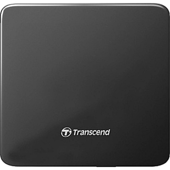 Transcend 8X DVD±RW, Slim Type, USB 2.0 (Black), 13.9mm Thickness (TS8XDVDS-K)