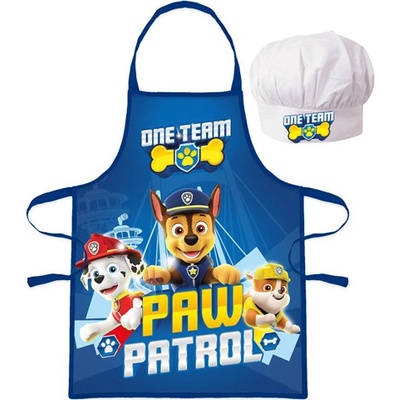 BrandMac Dětská zástěra s čepicí Paw Patrol One Team
