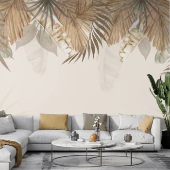 Image 1 of Art Gift Decor Фототапет - Brown leaves