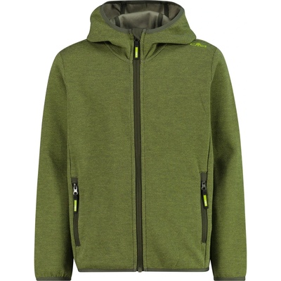 CMP Детско поларено яке CMP Kid's Jacket Fix Hood Fleece jacket - Mela / Oil Green - размер 128 (EU) (703-6921-0112)