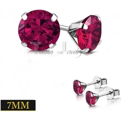 Talitha Обеци с червен кристал