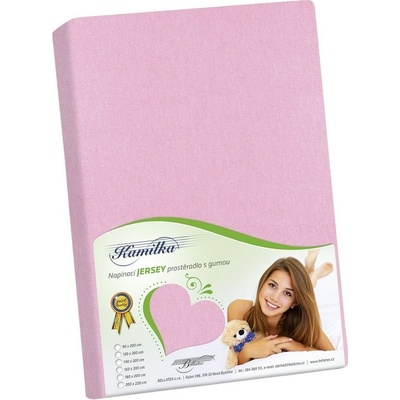 Bellatex Jersey prestieradlo Kamilka ružová 120x200