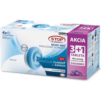 Ceresit Stop vlhkosti Aero 360° náhradné tablety 4 x 450 g Levanduľa