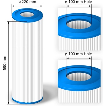 Crystalline Pool Spa Filter Filtrační kartuše SC820