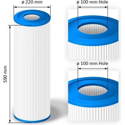 Crystalline Pool Spa Filter Filtrační kartuše SC820