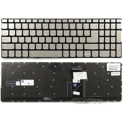 česká klávesnice Lenovo Yoga C740-15IML, IdeaPad 720s-15isk, 720s-15ikb, V330-15ikb,V330-15isk stříbrná CZ/SK podsvit – Hledejceny.cz