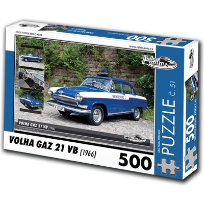 Retro cars - Puzzle Volha Gaz 21 VB (1966) - 500 piese