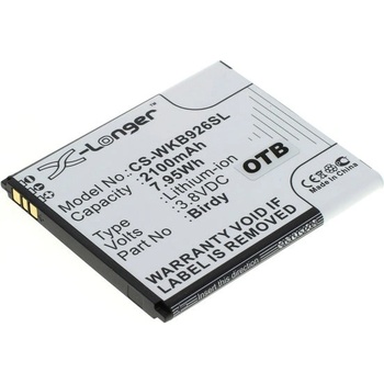 Image 1 of VHBW Батерия за Wiko Birdy, 2100 mAh (800108606)