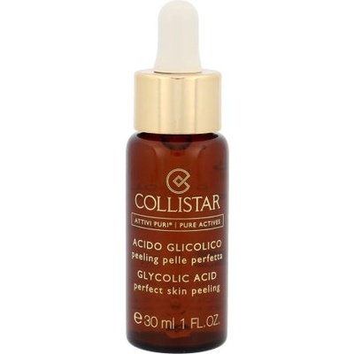 Collistar Pure Actives Glycolic Acid Perfect Skin Peeling серум за лице против бръчки 30 ml за жени