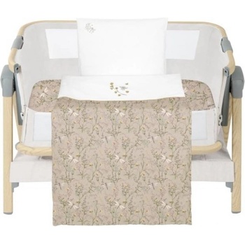 KikkaBoo Бебешки спален комплект KikkaBoo Secret Garden - За мини кошара, 5 части, Beige (41101030195)