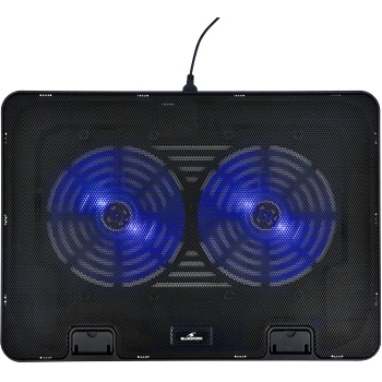 BLUESTORK Охлаждаща подложка за преносими компютри до 17" - NB-COOLER-ONE (LED, 2xUSB-A) (NB-COOLER-ONE)