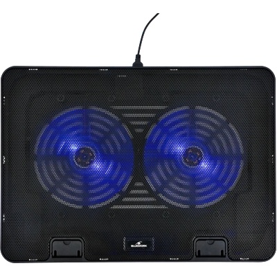 BLUESTORK Охлаждаща подложка за преносими компютри до 17" - NB-COOLER-ONE (LED, 2xUSB-A) (NB-COOLER-ONE)